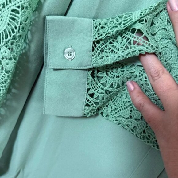 Kate & Mallory Mint Green Blouse NWOT - Picture 5 of 6